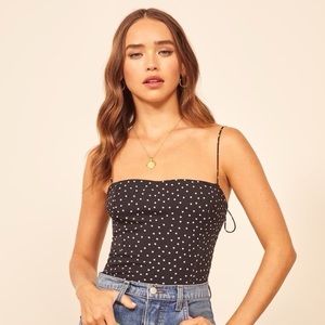 Reformation polka dot Meyer Top